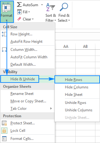 protect excel for mac user can still can hide columns or rows